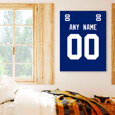 New York Jersey Custom Canvas Print Wall Art for Boy Girl Men Women Football Personalized Canvas Art